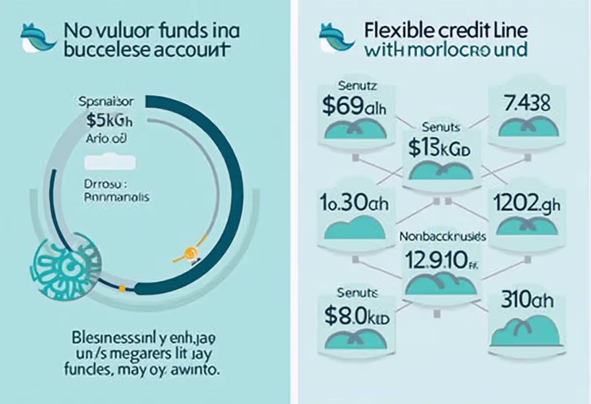 Visual comparison of installment loan and revolving credit cash flow structure