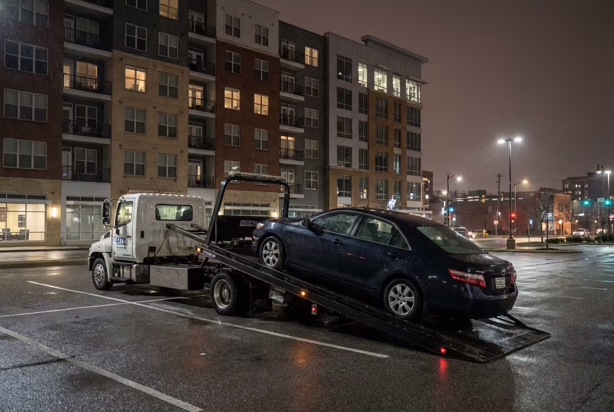 Customer reviewing title loan documents with a lender in an office
