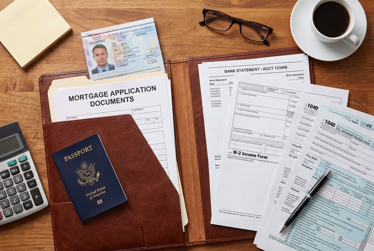 Homebuyer reviewing mortgage preapproval letter on a laptop