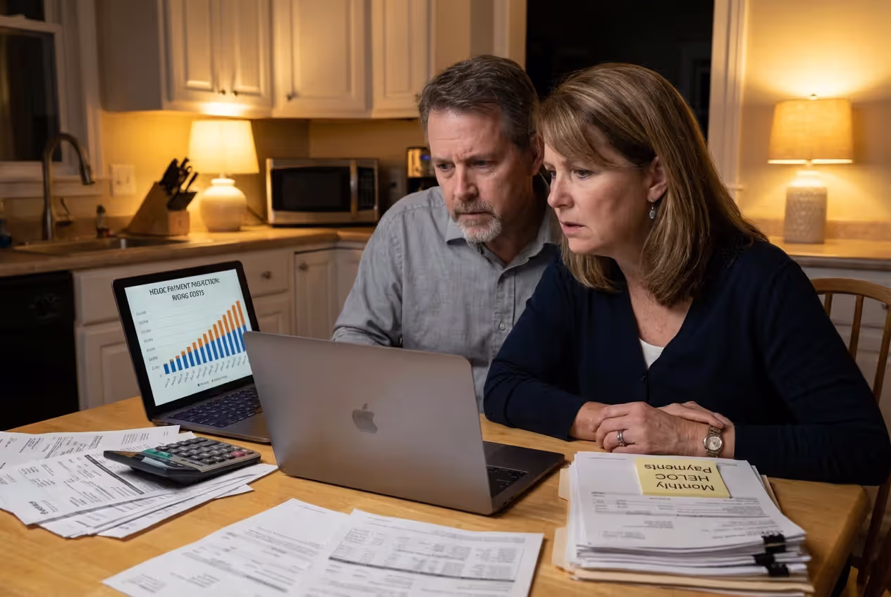 Home renovation project funded in stages with a HELOC