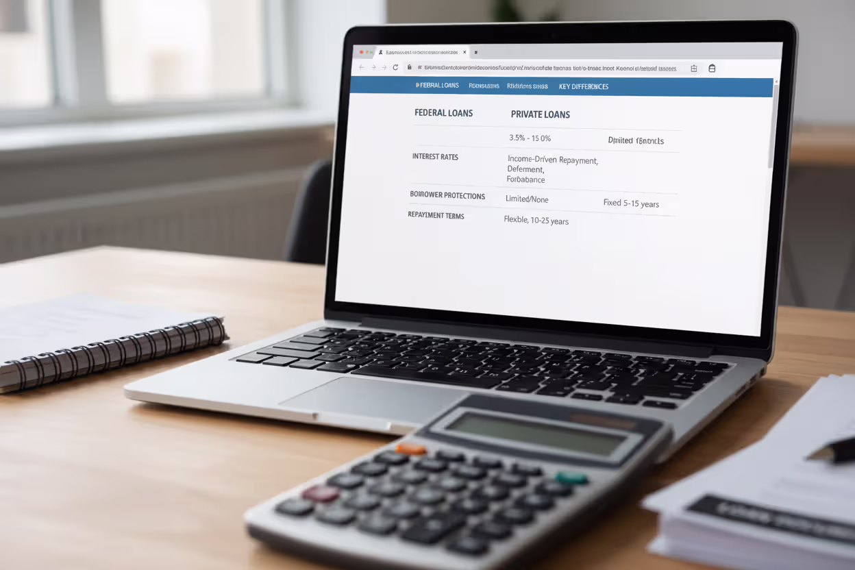 Comparing federal and private student loan options